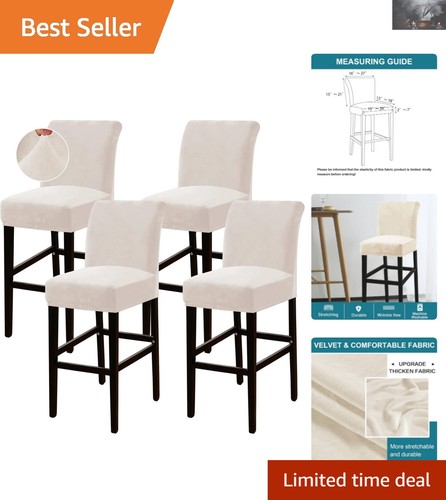 Versatile velvet bar stool - bar,