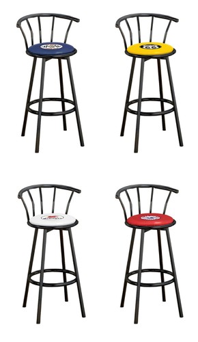 Black bar stool - black,