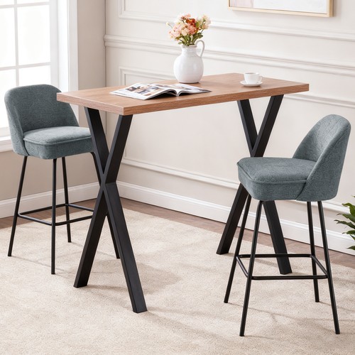 Marble effect bar table - marble,