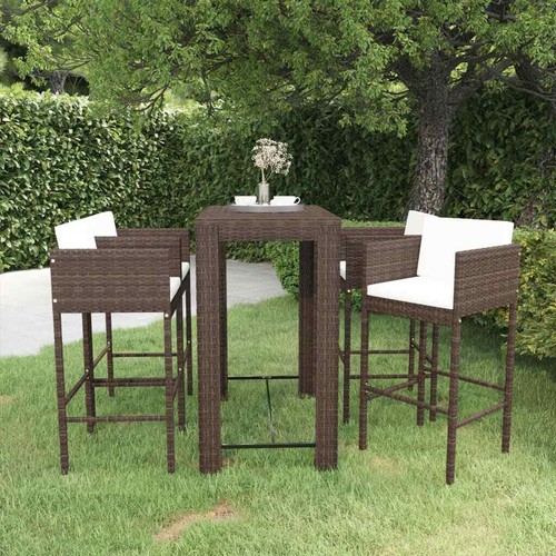 Rattan garden bar - 5, set