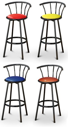 Bar stool black metal or - bar,