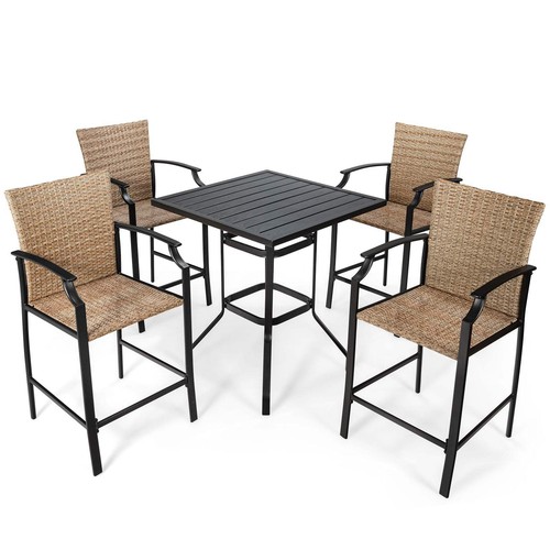 Pieces outdoor rattan bistro - 5,