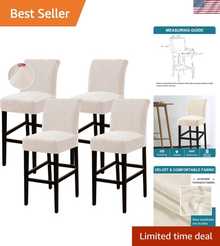 Luxurious velvet bar stool - velvet,