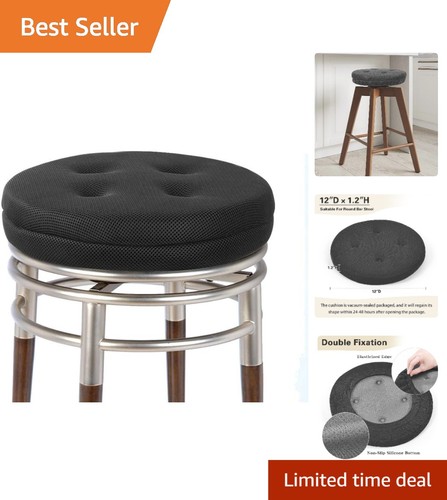 Luxurious round black - 12'',
