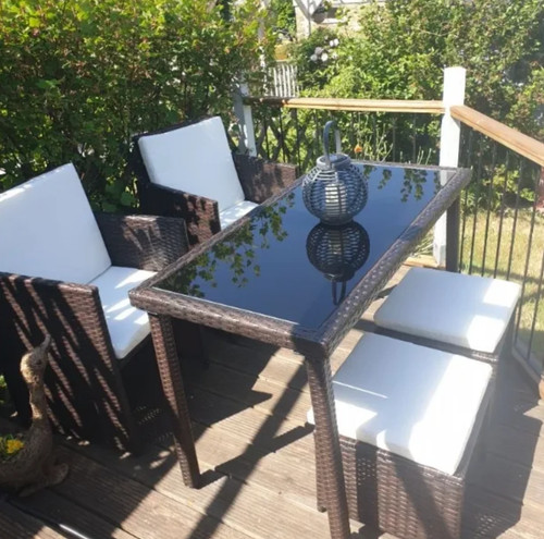Rattan garden furniture - garden,